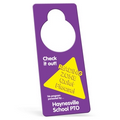 Recycled Plastic 0.015" Thick Door Hanger w/Large Hole